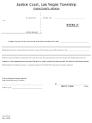 Form Jc-6 - Nevada Justice Court Template
