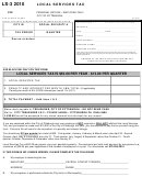 Form Ls-3 - Local Services Tax Personal Return - 2010