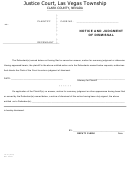 Form Jc-10 - Form For Notice And Judgment Of Dismissal