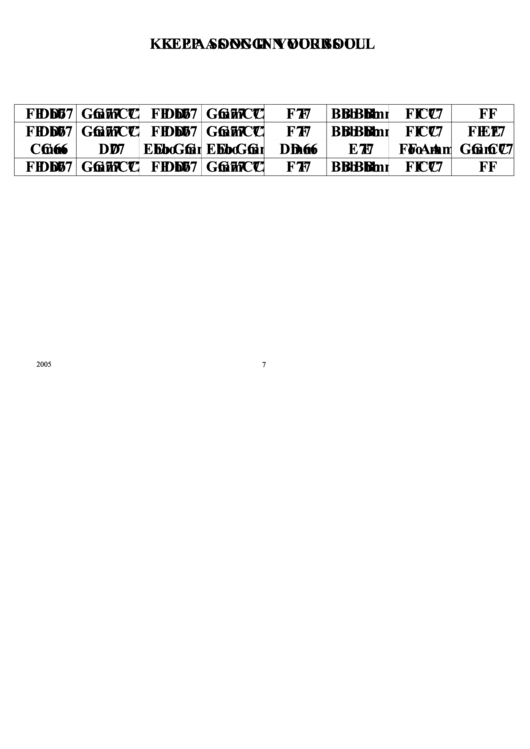Begine The Beguine Chord Chart Printable pdf
