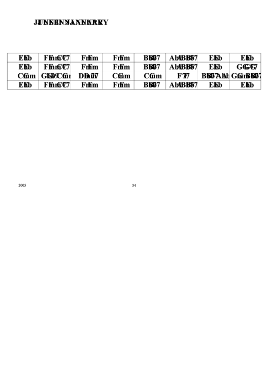 June In January Chord Chart Printable pdf