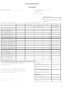 Tax Report Form - City Of Northport