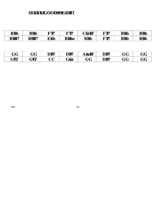 Jazz Chord Chart - Irene Goodnight Printable pdf