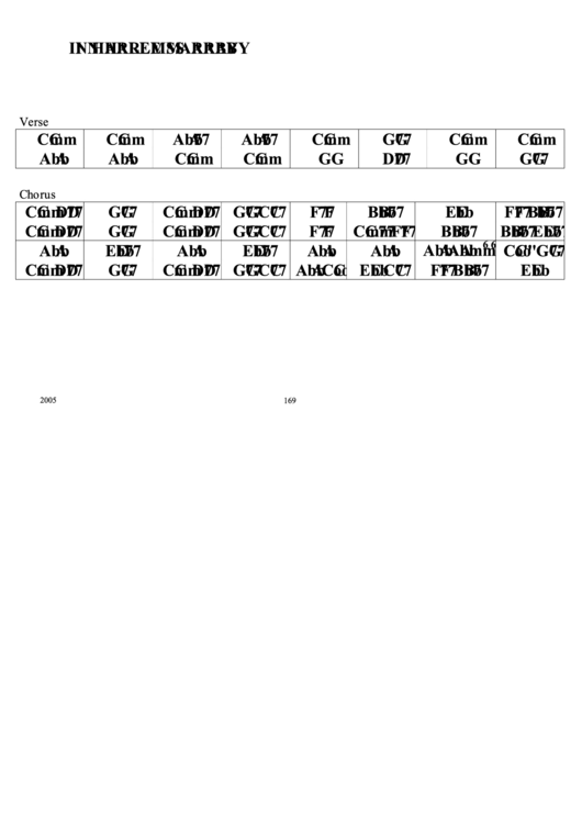 In Harlems Araby Chord Chart Printable pdf