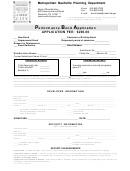 Performance Bond Application Form - Metropolitan Nashville Planning Department