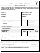 Form 499 R-4.1 - Withholding Exemption Certificate Form - Commonwealth Of Puerto Rico Department Of The Treasury
