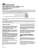 Instructions For Form 9783 - Department Of The Treasury - Internal Revenue Service