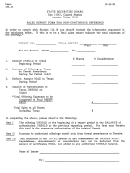 Form 133.11 - Sales Report Form For Non-continuous Offerings - 1985