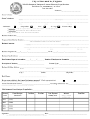 Delinquent Business License Renewal Application Form - Virginia - 2016