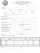 2013 Delinquent Business License Renewal Application Form - City Of Alexandria, Virginia