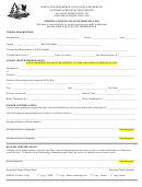 Form Dnr-b-110 - Certification Of State Of Principal Use - Maryland Department Of Natural Resources