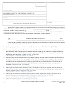 Application For Publication Form - Superior Court Of California