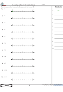 Rounding To Ten (with Numberlines) Worksheets