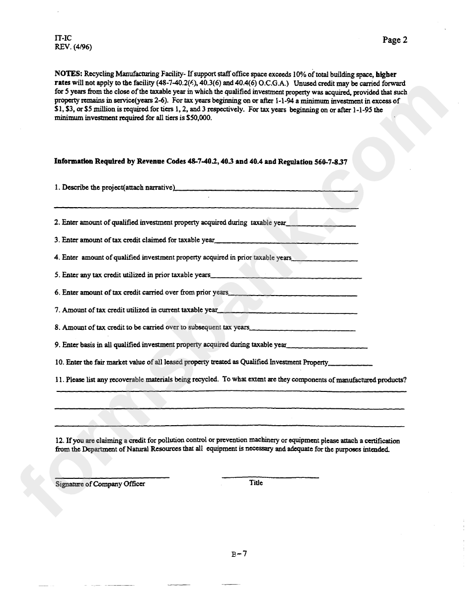 Form Oit-App - Application For Approval Of Project Plan Optional Investment Tax Credit Form