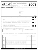 Form Ct-12f - Tax Return For Foreign Charities - 2009 Printable pdf