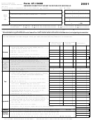 Form Ct-1040x - Amended Connecticut Income Tax Return For Individuals - 2001