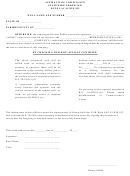 Affidavit Of Compliance Form - Louisiana