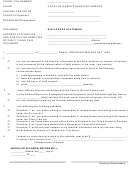 Disclosure Statement Form - Court Of Queen's Bench Of Alberta