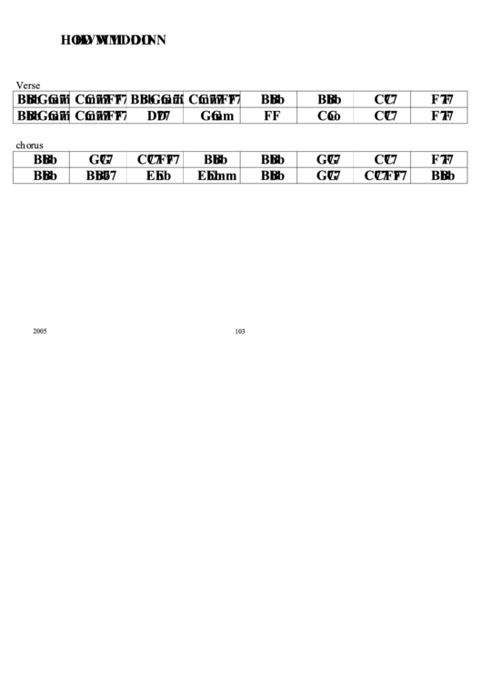 Howm I Doin Jazz Chord Chart Printable pdf