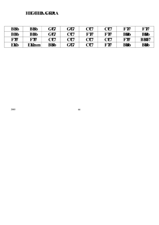 Highla Gra Chord Chart Printable pdf