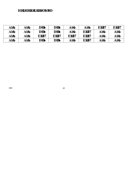 Higher Ground Chord Chart Printable pdf