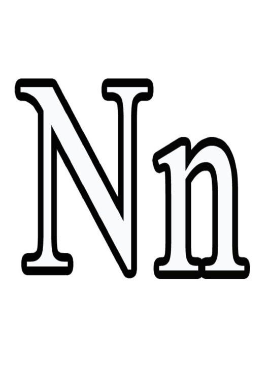 N Letter Template