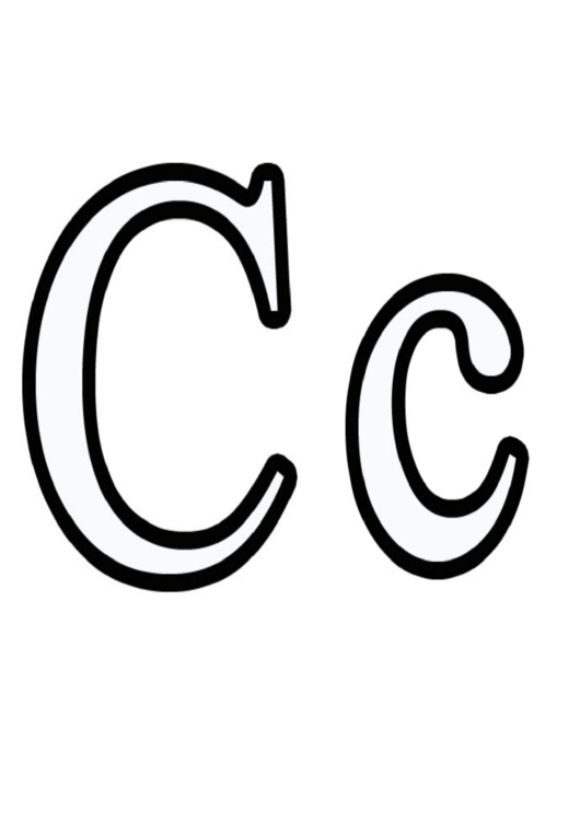 C Letter Template Printable Pdf Download