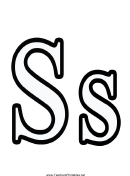 S Letter Template