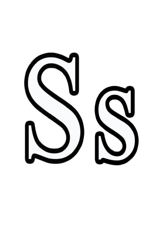 S Letter Template Printable pdf