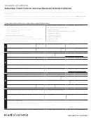 Subscriber Claim Form For Services Received Outside California