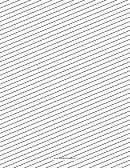 Slant Ruled Paper Medium Rule Right Handed Low Angle Diagonal Lined Paper Template