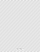 Slant Ruled Paper Medium Rule Left Handed Low Angle Diagonal Lined Paper Template