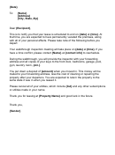 Landlord Move-out Letter Template