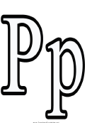 P Letter Template