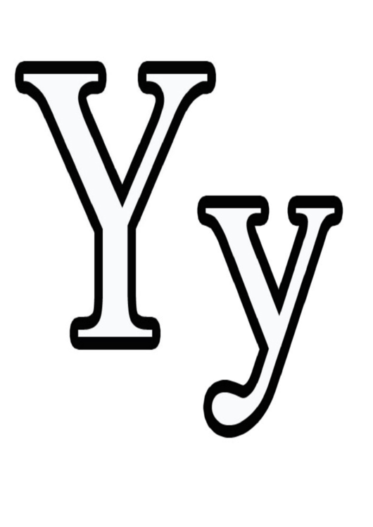 Y Letter Template Printable pdf