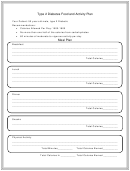 Type 2 Diabetes Food And Activity Plan Template