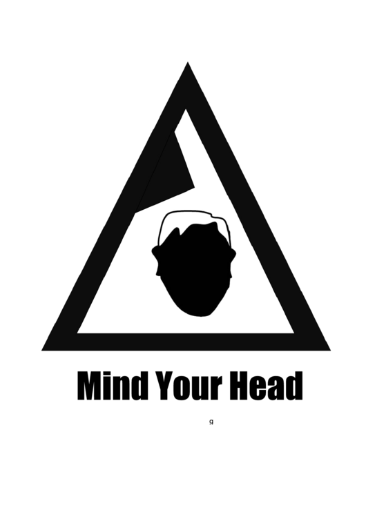 Mind Your Head Sign Template Printable pdf