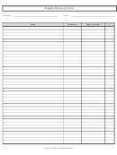 Supply Request Form