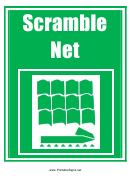 Scramble Net Sign Template