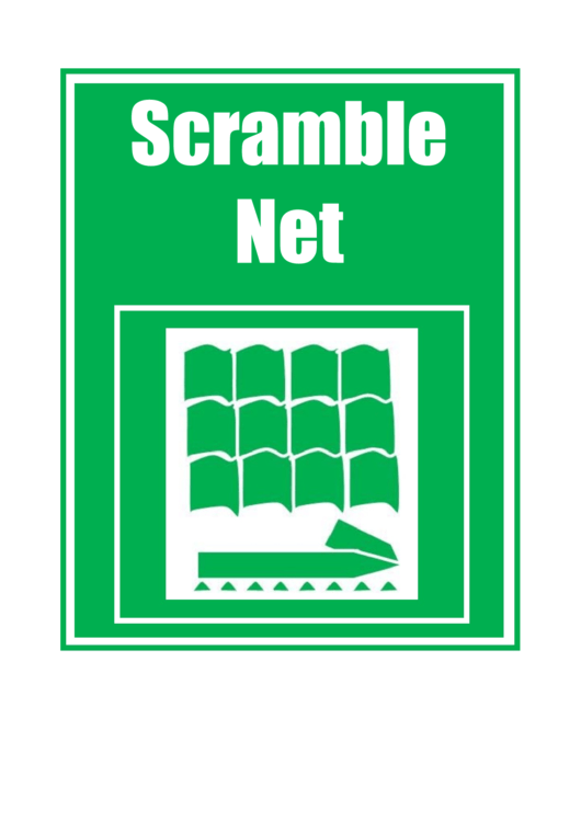 Scramble Net Sign Template Printable pdf