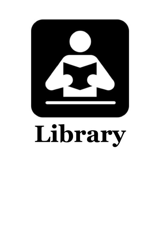 Library Sign Template