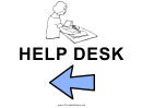 Help Desk Sign Template