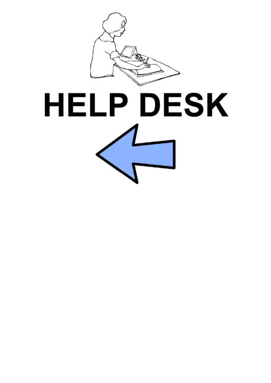 Help Desk Sign Template Printable pdf