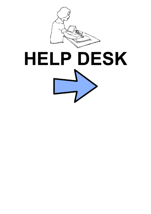 Help Desk Sign Template Printable pdf