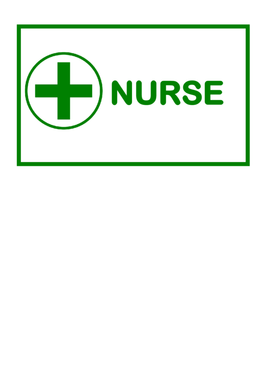 Nurse Sign Template Printable pdf