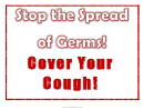 Cover Your Cough Sign Template