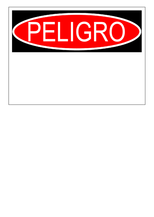 Danger Sign Template Printable pdf