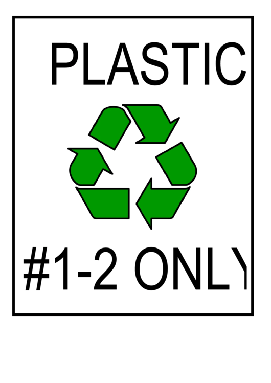 Recycle Sign Template Printable pdf