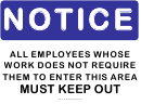 Notice Sign Template