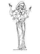 Fairy Welcomes You Coloring Page